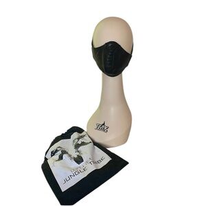 Black Leather Face Mask